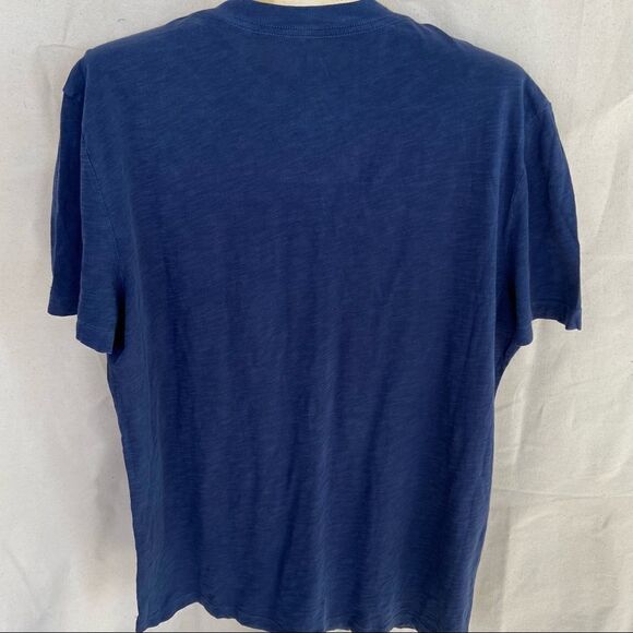 Mens navy large graphic surfboard T shirt - Picture 5 of 6